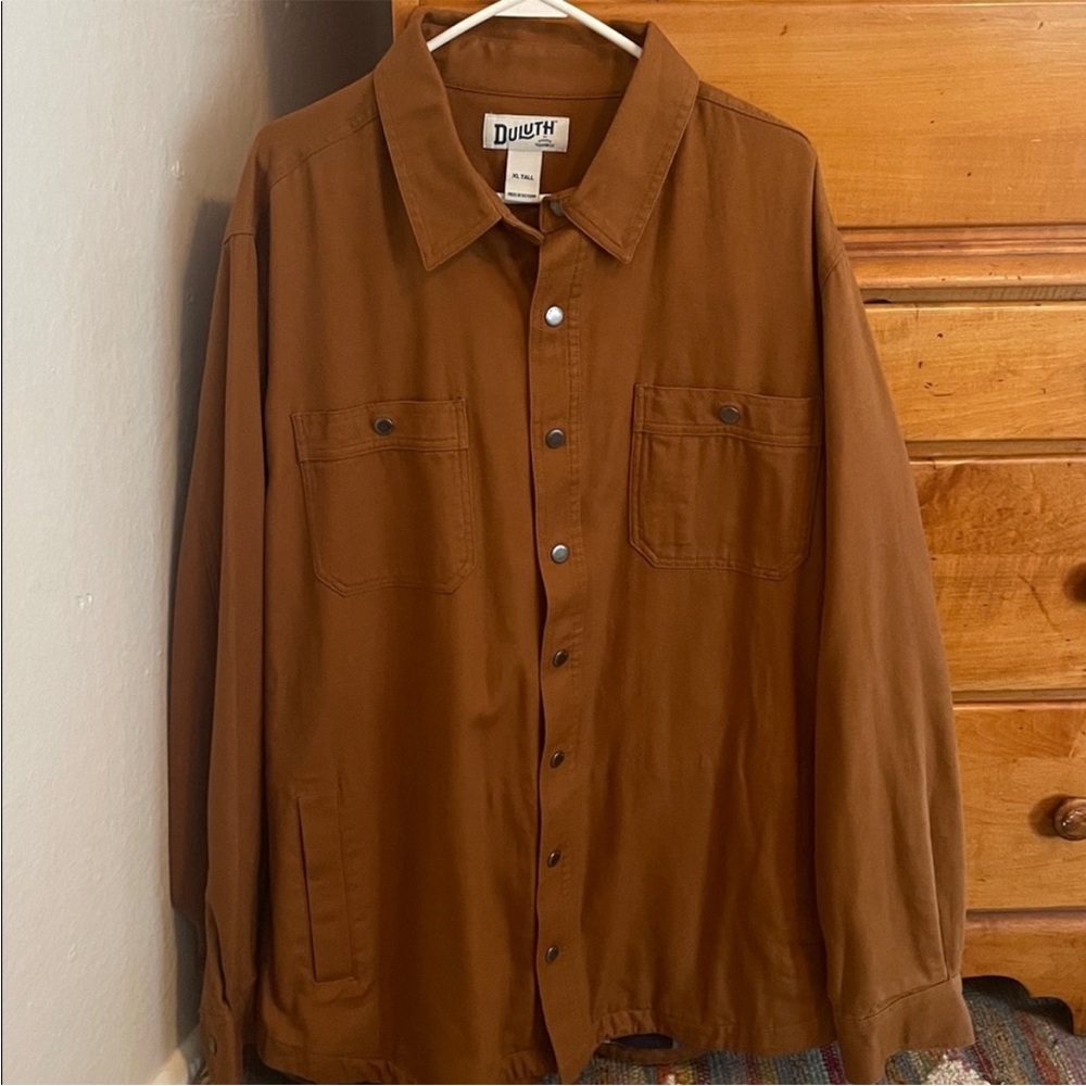 Duluth Trading Co Men's Tan Shirt Jacket